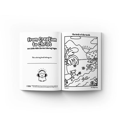 100 Coloring Pages - From Creation To Christ (DIGITAL)