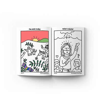 100 Coloring Pages - From Creation To Christ (DIGITAL)