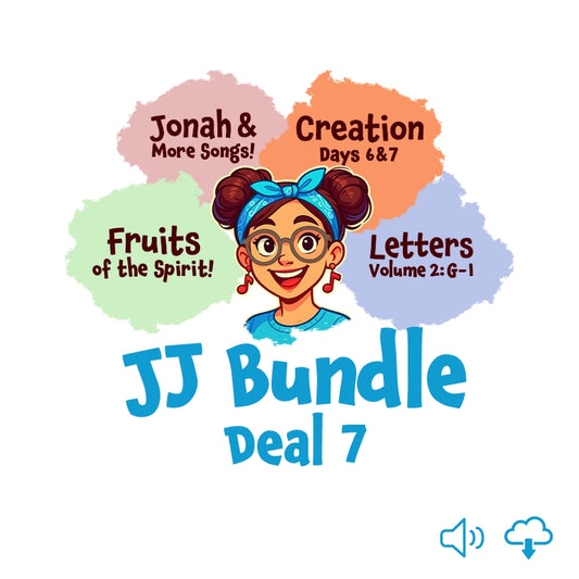 JJ - Fruits of the Spirit + Jonah & More + Creation Days 6&7 + Letters Vol.2 Bundle